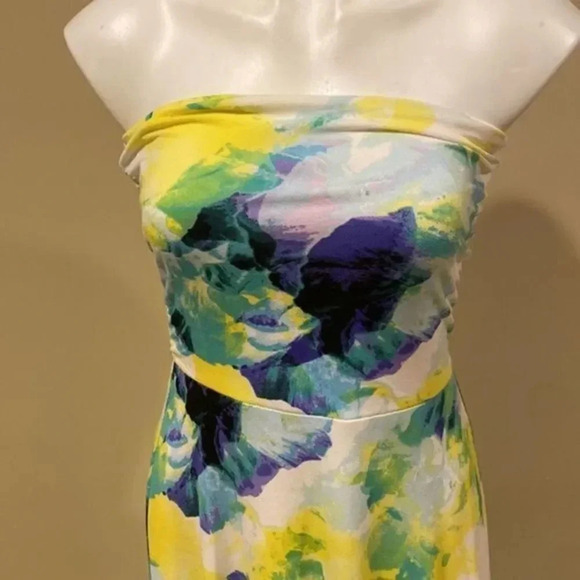 The Limited Strapless Maxi Dress Watercolor Floral - Picture 3 of 8